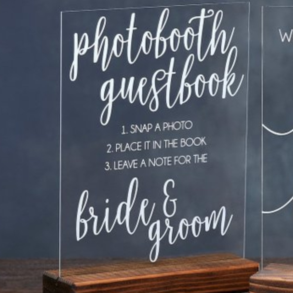 Photo Booth Wedding Sign